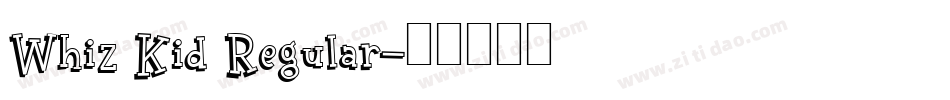 Whiz Kid Regular字体转换